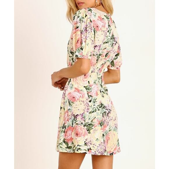 FAITHFULL THE BRAND NWT Sidonie Mini Dress Venissa Floral Size 2 / XS $159 MSRP - Picture 4 of 11